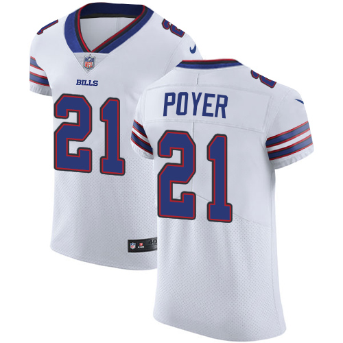 Nike Bills #21 Jordan Poyer White Men's Stitched NFL Vapor Untouchable Elite Jersey - Click Image to Close